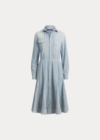 Women's Ralph Lauren Cailyn Chambray Shirt Dress | 582493PXM